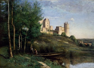 Ruins of the Château de Pierrefonds by Jean Baptiste Camille Corot